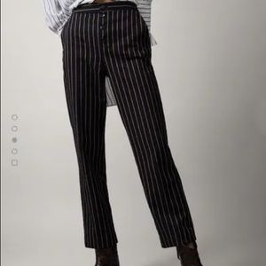 Massimo Dutti Striped Cotton Trousers